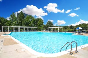 the hanover apartments pool area